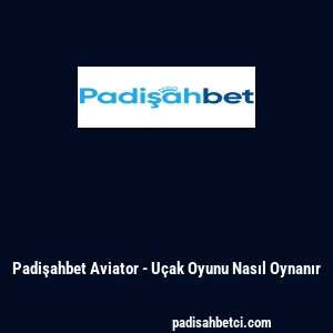 Padişahbet Aviator - U&ccedil;ak Oyunu Nasıl Oynanır